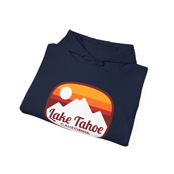 Lake Tahoe, California Hoodie - Retro Ombre Unisex Lake Tahoe Hoodie Sweatshirt