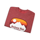 Jackson Hole, Wyoming Sweatshirt - Unisex Retro Ombre Crewneck Jackson Hole Sweatshirt-9