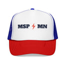 Minneapolis, Minnesota Retro Trucker Hat - Lightning Foam Cap-4