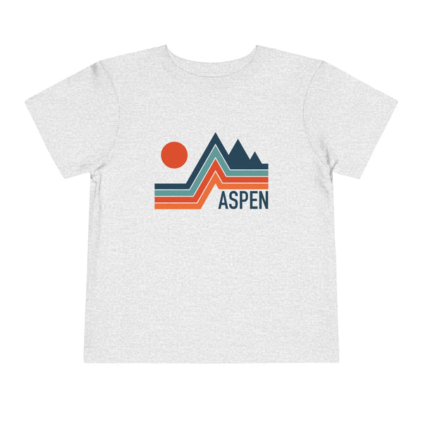 Aspen, Colorado Toddler T-Shirt - Retro Palm Tree Toddler Aspen Shirt