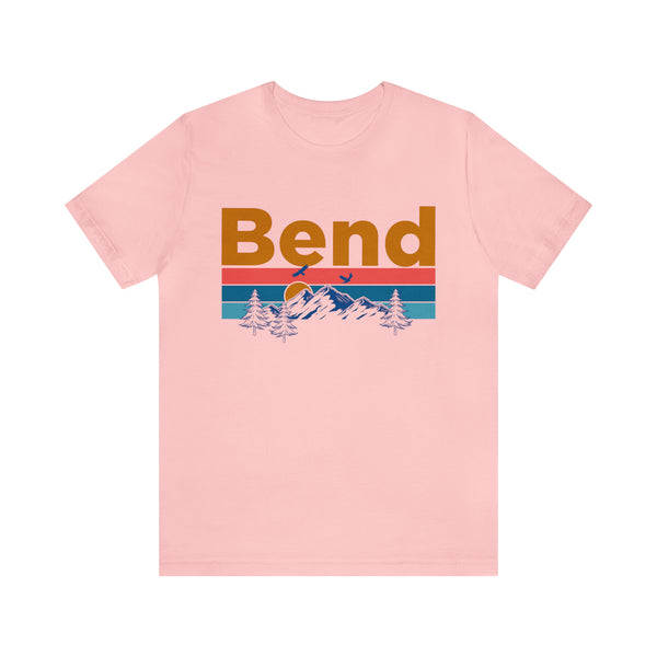 Bend, Oregon Shirt - Mountain Sunset Unisex Bend T-Shirt