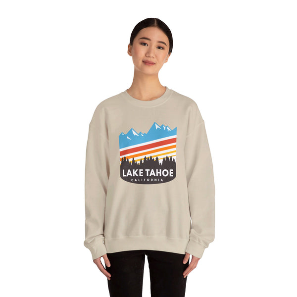 Lake Tahoe, California Sweatshirt - Unisex Retro Crewneck Lake Tahoe Sweatshirt
