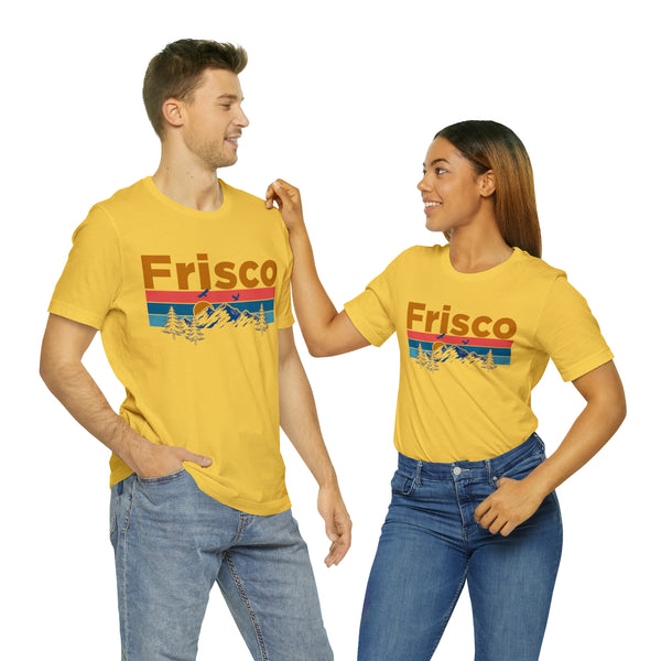 Frisco, Colorado Shirt - Mountain Sunset Unisex Frisco T-Shirt