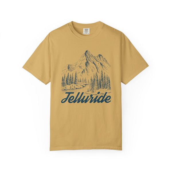 Telluride, Colorado Graphic Tee - Mountain Illustration Telluride T Shirt