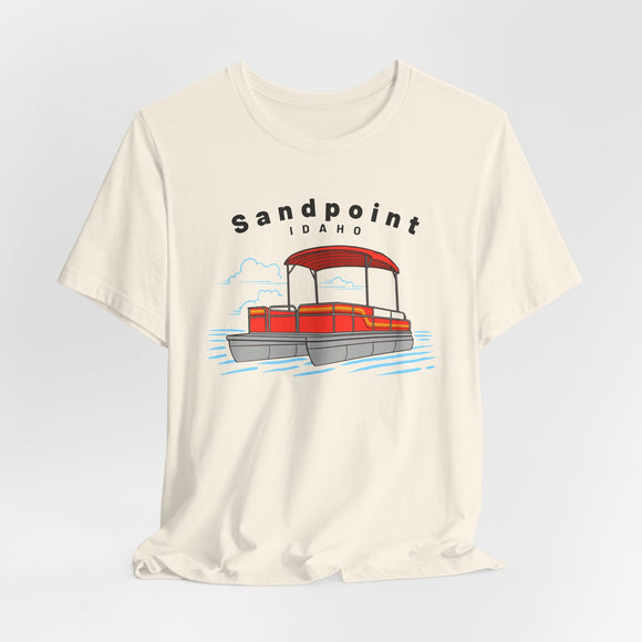 Sandpoint, Idaho T Shirt - Pontoon Boat Tee