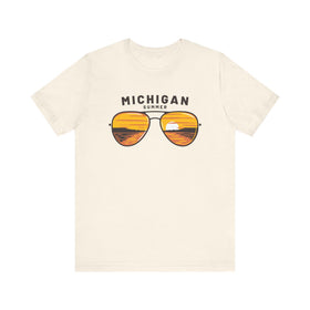 Michigan T Shirt - Sunglasses Lake Graphic Michigan Tee - 0