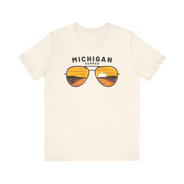 Michigan T Shirt - Sunglasses Lake Graphic Michigan Tee - 0