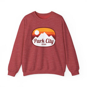 Park City, Utah Sweatshirt - Unisex Retro Ombre Crewneck Park City Sweatshirt