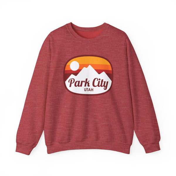 Park City, Utah Sweatshirt - Unisex Retro Ombre Crewneck Park City Sweatshirt
