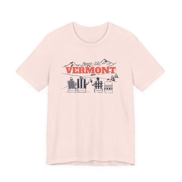 Vermont Après-ski T-Shirt - Vintage Mountain Graphic Tee