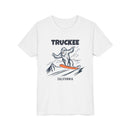 Truckee, California Yeti Snowboard Youth Tee - Kids Skiing Shirt-2