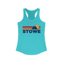 Stowe, Vermont Women's Racerback Tank Top - Mountain Lover Sleeveless Shirt, Women's Stowe Hiking Tank-3