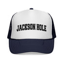Jackson Hole, Wyoming Collegiate Style Trucker Hat-6