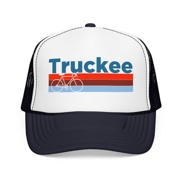 Buy navy-white-navy Truckee, California Trucker Hat - Foam Truckee Bike Cap