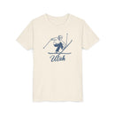 Utah Youth Vintage Snow Ski Graphic Tee - Kids T Shirt-9