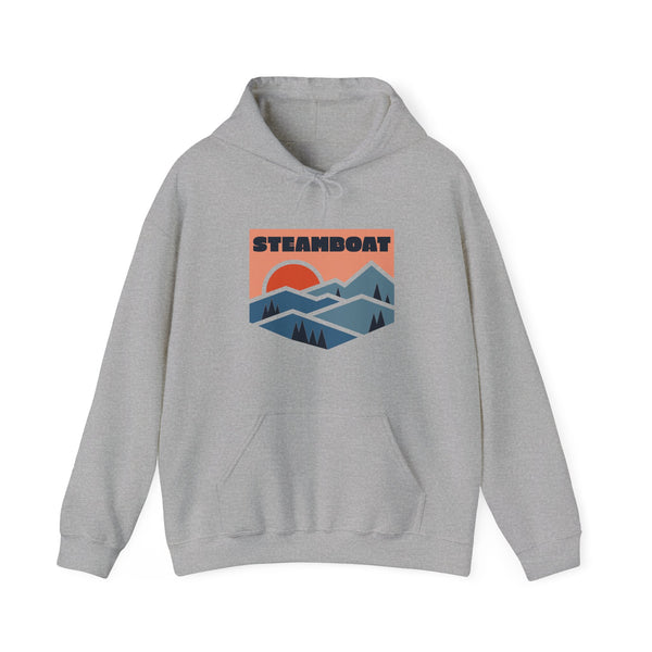 Steamboat, Colorado Hoodie - Unisex Mountain Steamboat Hoodie Graphic Sweatshirt
