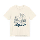 Aspen, Colorado Graphic Tee - Mountain Illustration Aspen T Shirt-14