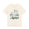 Aspen, Colorado Graphic Tee - Mountain Illustration Aspen T Shirt