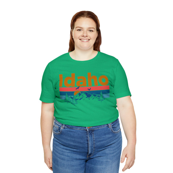 Idaho T-Shirt - Mountain Sunset Unisex Idaho Shirt