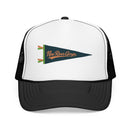 New River Gorge National Park Pennant Trucker Hat — Vintage Foam Mesh Cap-3