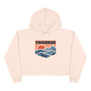 Women's Truckee, California Crop Hoodie - Premium Mountain Crop Sweatshirt-2
