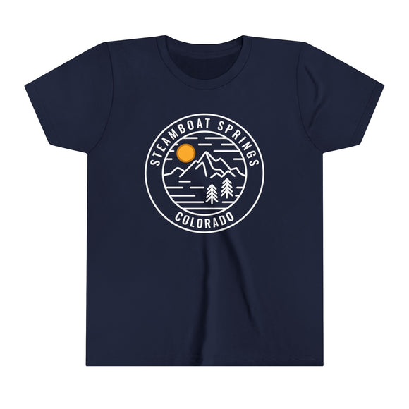 Steamboat, Colorado Youth Shirt - Retro Mountain Steamboat Kid's T-Shirt