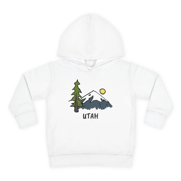 Utah Toddler Hoodie - Unisex Mountain Utah Toddler Sweatshirt