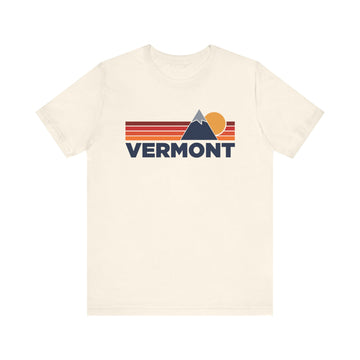 Buy natural Retro Vermont T-shirt, Mountain Tee, Vintage Vermont Unisex Jersey Shirt, Outdoor Hiking Apparel