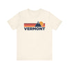 Retro Vermont T-shirt, Mountain Tee, Vintage Vermont Unisex Jersey Shirt, Outdoor Hiking Apparel
