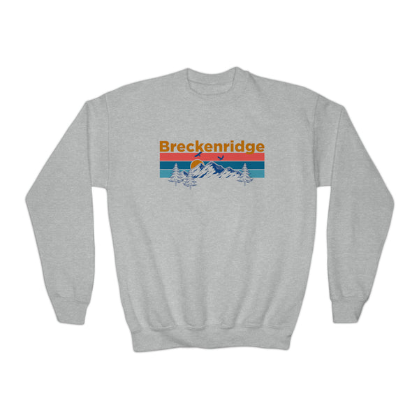 Breckenridge, Colorado Youth Sweatshirt - Unisex Kid's Breckenridge Crewneck Sweatshirt