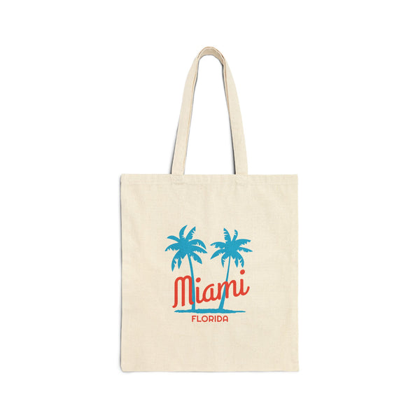 Miami, Florida, Cotton Canvas Miami Tote Bag