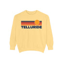 Telluride, Colorado Sunset Stripes Sweatshirt | Comfort Colors - 100% Cotton-1
