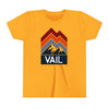 Vail, Colorado Youth Shirt - Retro Mountain Vail Kid's T-Shirt