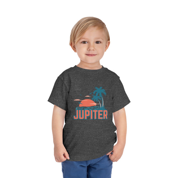 Jupiter, Florida Toddler T-Shirt - Retro Palm Tree Toddler Jupiter Shirt