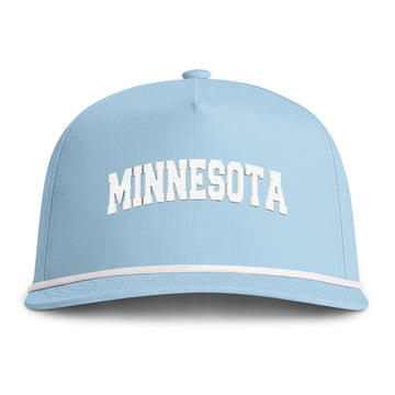Buy chambray Minnesota Embroidered Rope Hat - Vintage Sunwashed Rope Cap, Comfort Colors