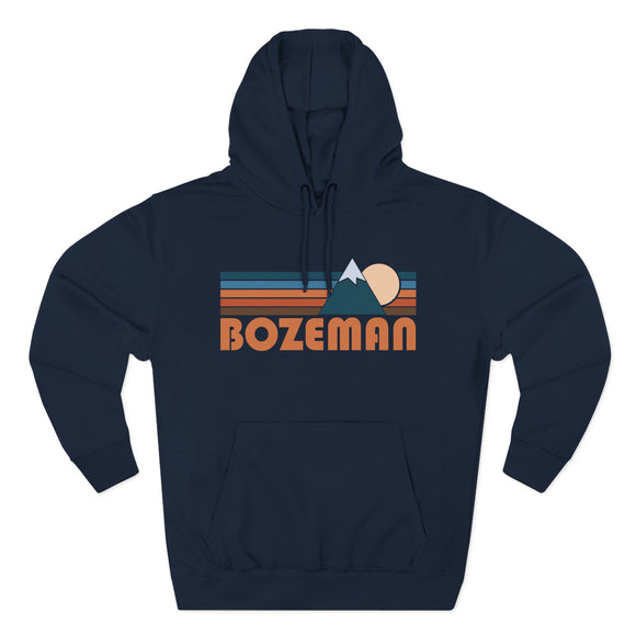 Bozeman, Montana Hoodie - Retro Mountain Unisex Sweatshirt