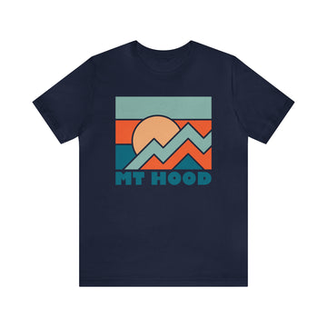 Buy navy Mount Hood, Oregon T-Shirt - Retro Unisex Mount Hood Shirt