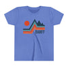 Banff, Canada Youth Shirt - Retro Mountain Banff Kid's T-Shirt