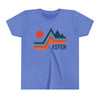 Aspen, Colorado Youth Shirt - Retro Mountain Aspen Kid's T-Shirt