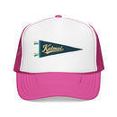Katmai National Park Pennant Trucker Hat — Vintage Foam Mesh Cap-5