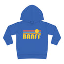 Banff, Canada Toddler Hoodie - Retro Sunrise Unisex Banff Toddler Sweatshirt-1