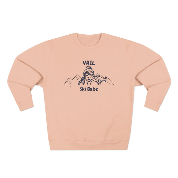 Premium Vail, Colorado Ski Babe Sweatshirt