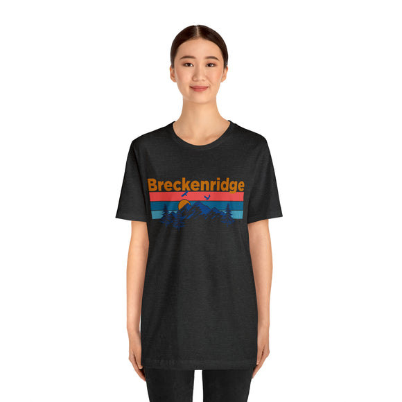 Breckenridge, Colorado Shirt - Mountain Sunset Unisex Breckenridge T-Shirt