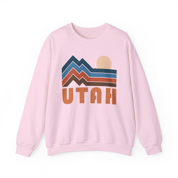 Utah Sweatshirt Retro Mountains, Utah Unisex Graphic Crewneck