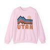 Utah Sweatshirt Retro Mountains, Utah Unisex Graphic Crewneck