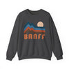 Banff, Canada Sweatshirt Retro Mountains, Banff Unisex Graphic Crewneck
