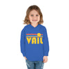 Vail, Colorado Toddler Hoodie - Retro Sunrise Unisex Vail Toddler Sweatshirt