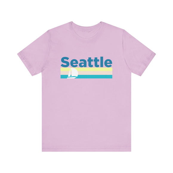 Seattle, Washington T Shirt - Sailboat Graphic Tee