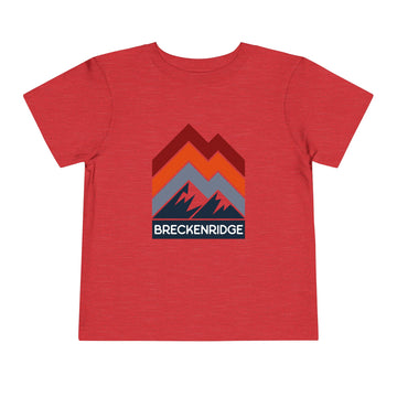Buy heather-red Breckenridge, Colorado Toddler T-Shirt - Retro Palm Tree Toddler Breckenridge Shirt