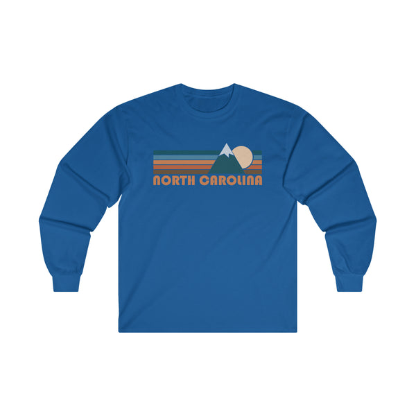 North Carolina Long Sleeve Shirt - Retro Unisex North Carolina Long Sleeve Tee